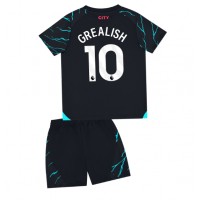Camisa de time de futebol Manchester City Jack Grealish #10 Replicas 3º Equipamento Infantil 2023-24 Manga Curta (+ Calças curtas)